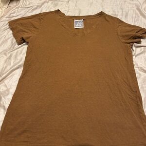 Jungmaven Brown V-Neck T-Shirt